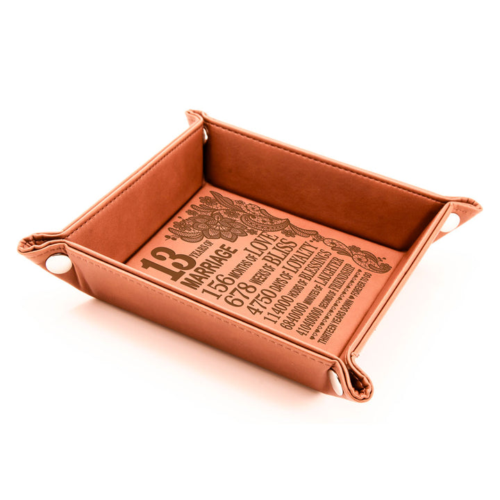 13th Anniversary Leather Tray