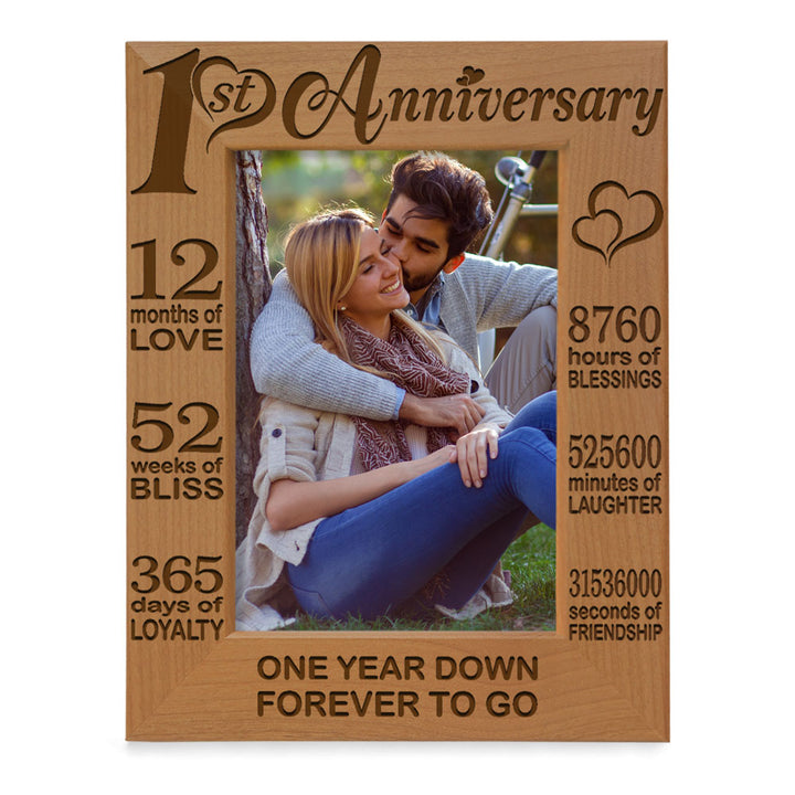 1st Anniversary Wood Frame