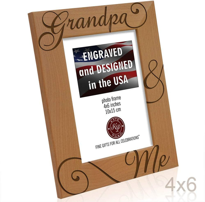 I Love You Grandpa  & Me Wood Frame