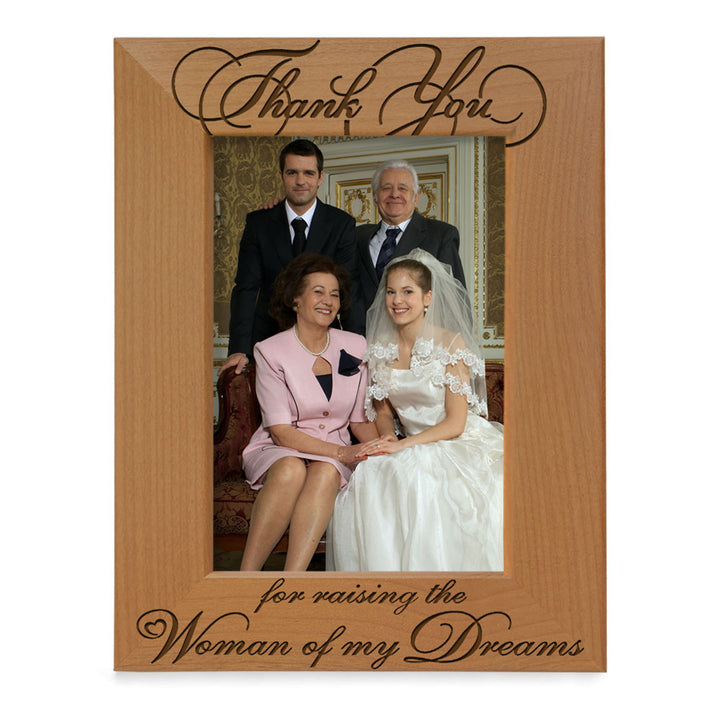 Thank You for Raising the Woman of My Dreams Wood Frame