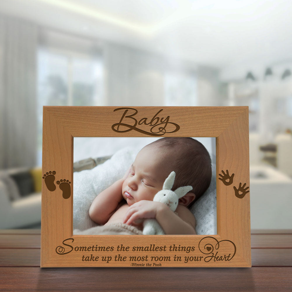 Baby, Sometimes The Smallest Things Wood Frame