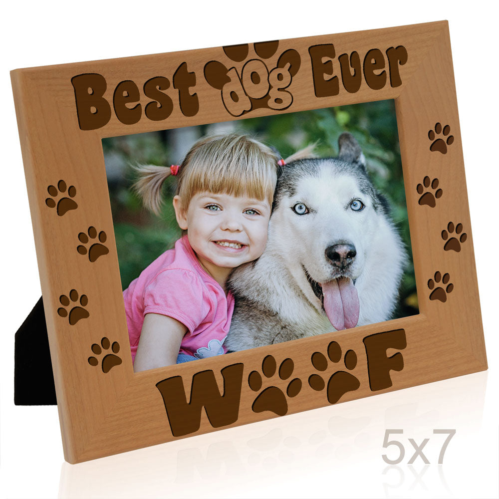 Best Dog Ever Woof Wood Frame