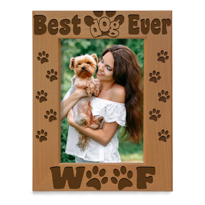 Best Dog Ever Woof Wood Frame