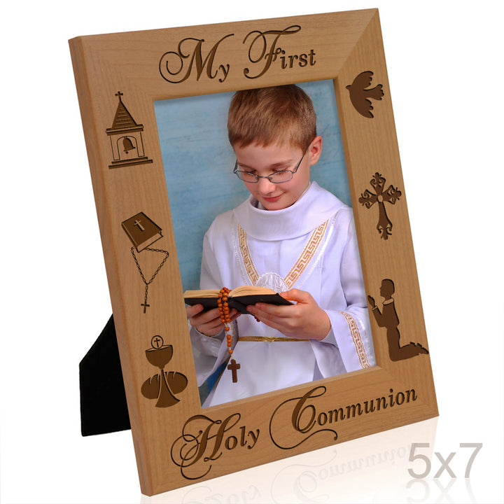 First Holy Communion Wood Frame