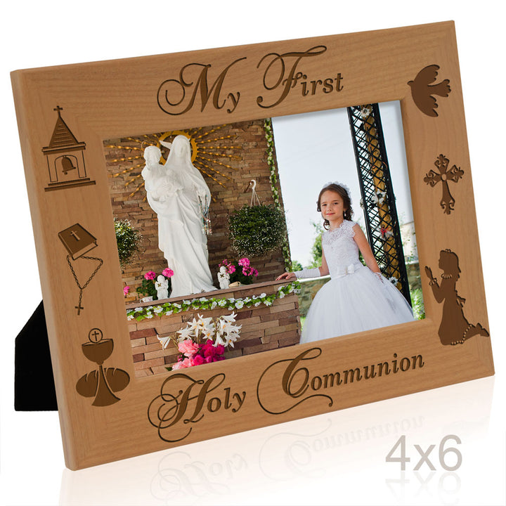 First Holy Communion Wood Frame