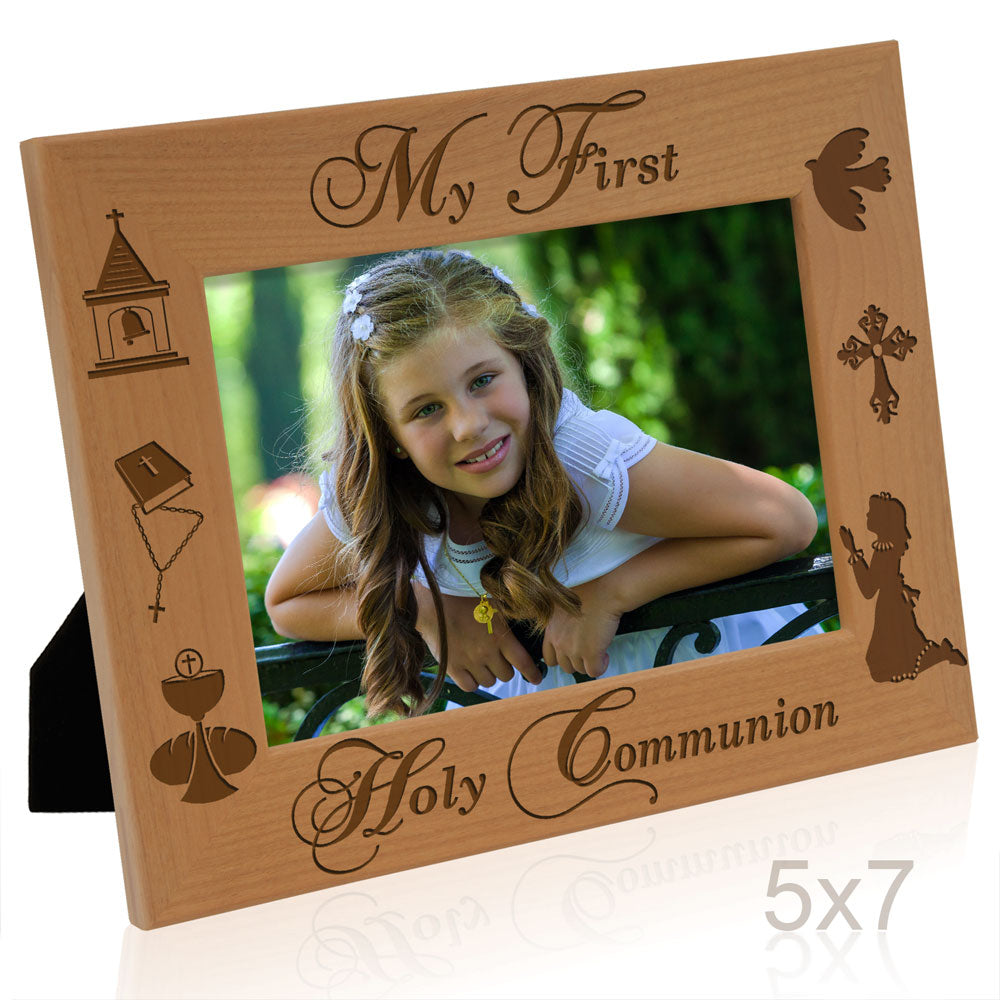 First Holy Communion Wood Frame