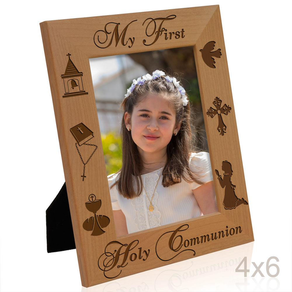 First Holy Communion Wood Frame