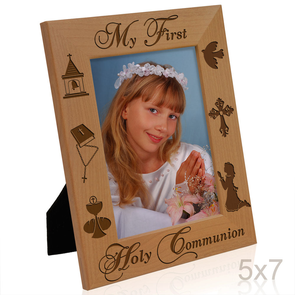 First Holy Communion Wood Frame