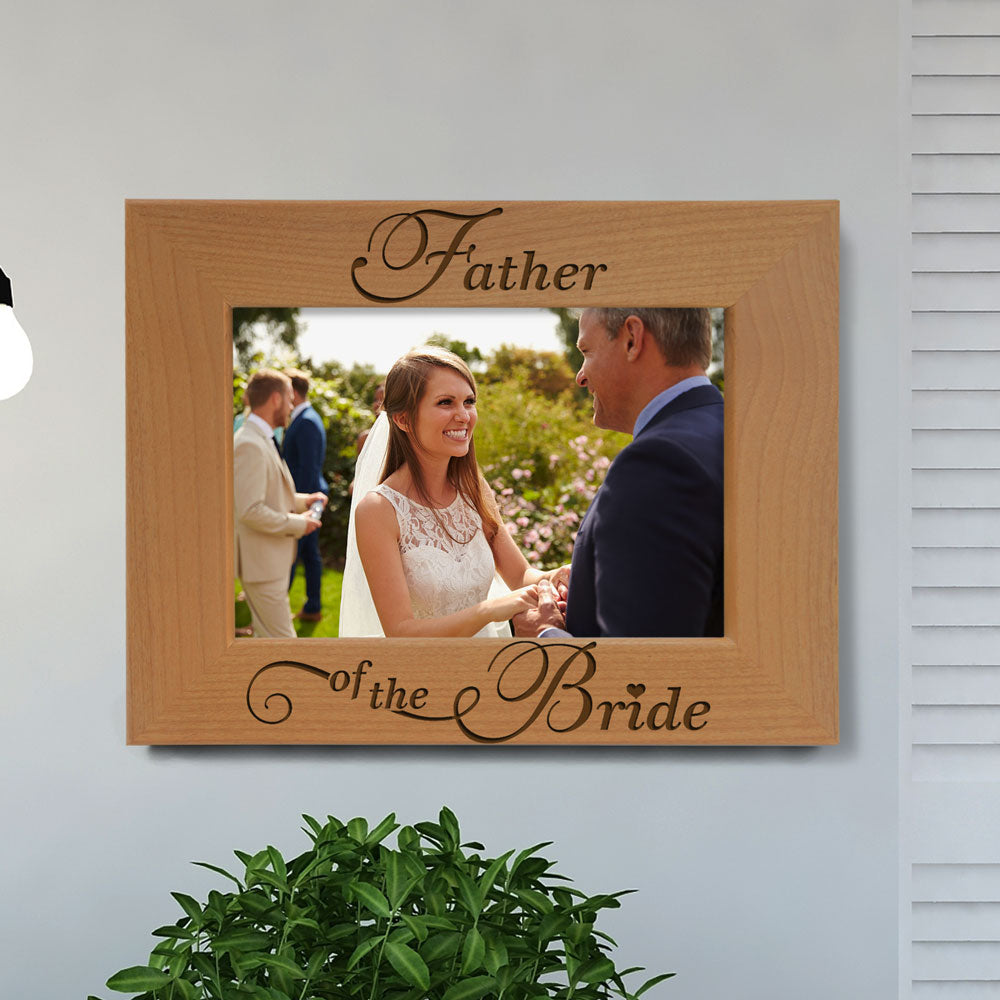 Father of the Bride Wood Frame, Father of the Groom Wood Frame