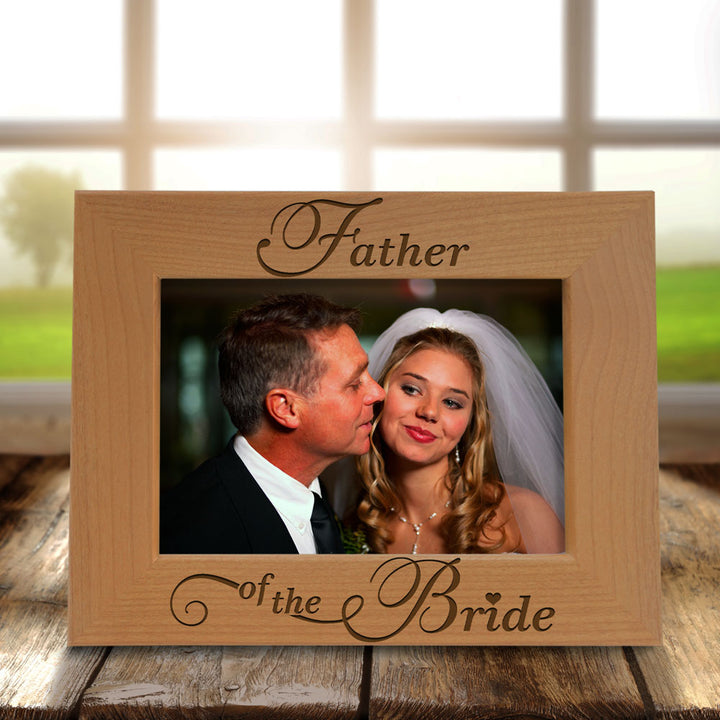 Father of the Bride Wood Frame, Father of the Groom Wood Frame