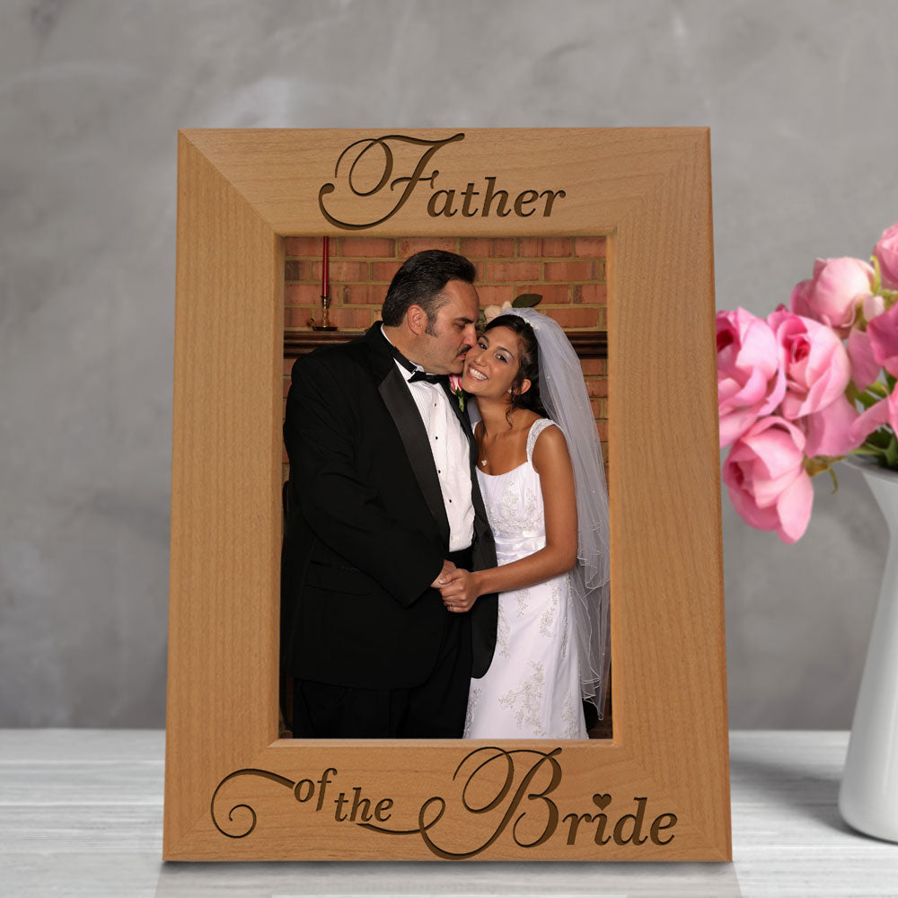 Father of the Bride Wood Frame, Father of the Groom Wood Frame