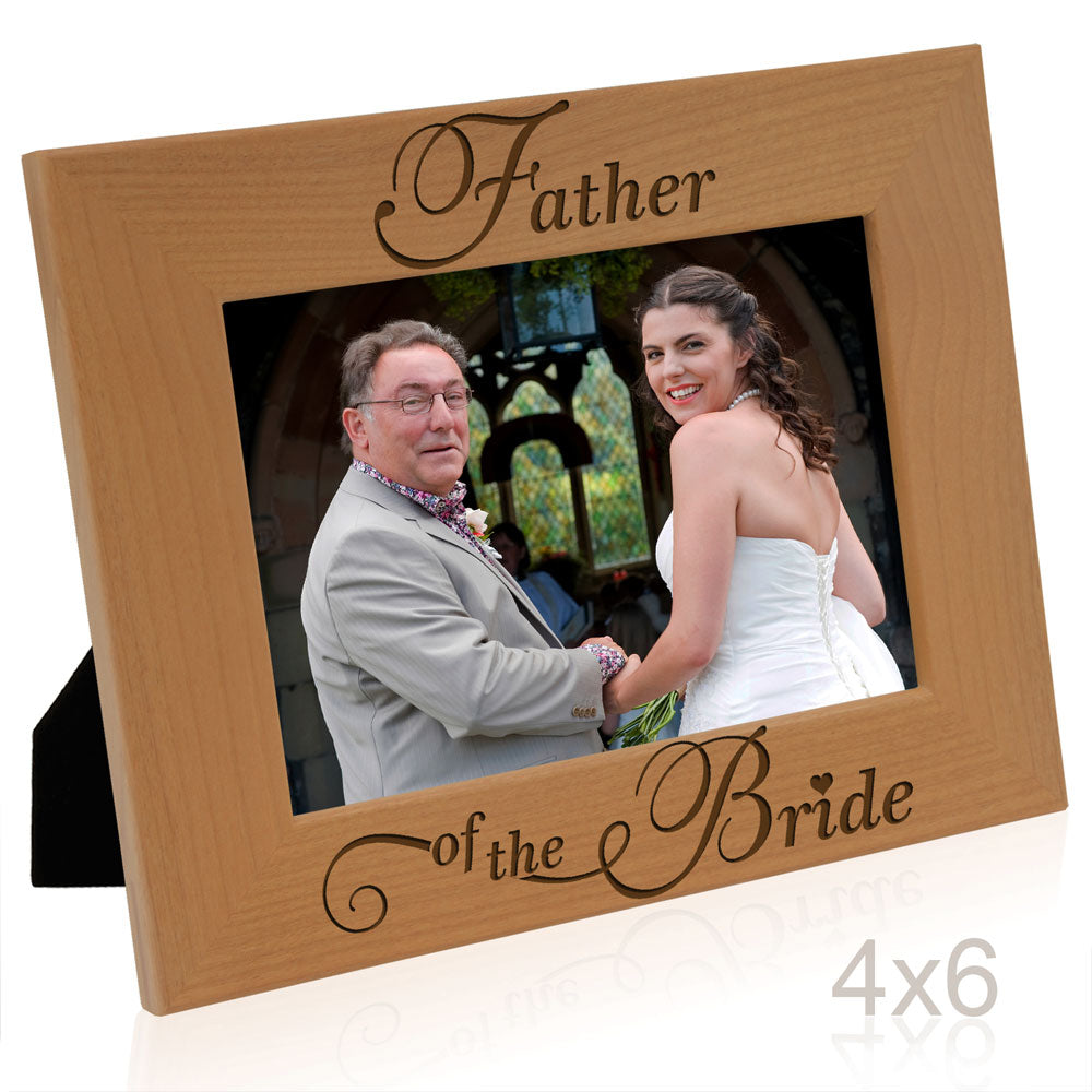 Father of the Bride Wood Frame, Father of the Groom Wood Frame