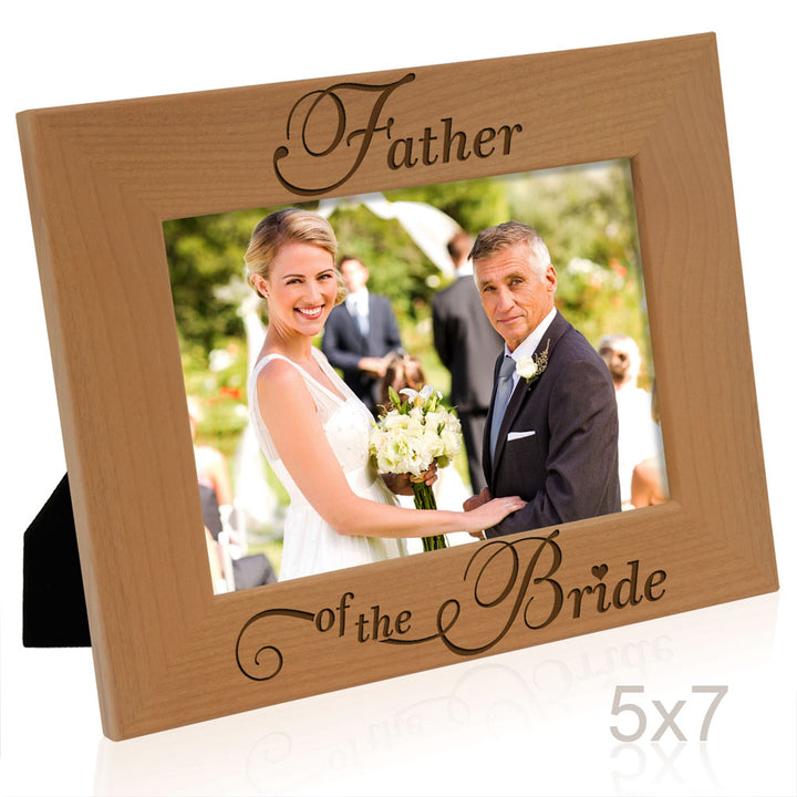 Father of the Bride Wood Frame, Father of the Groom Wood Frame