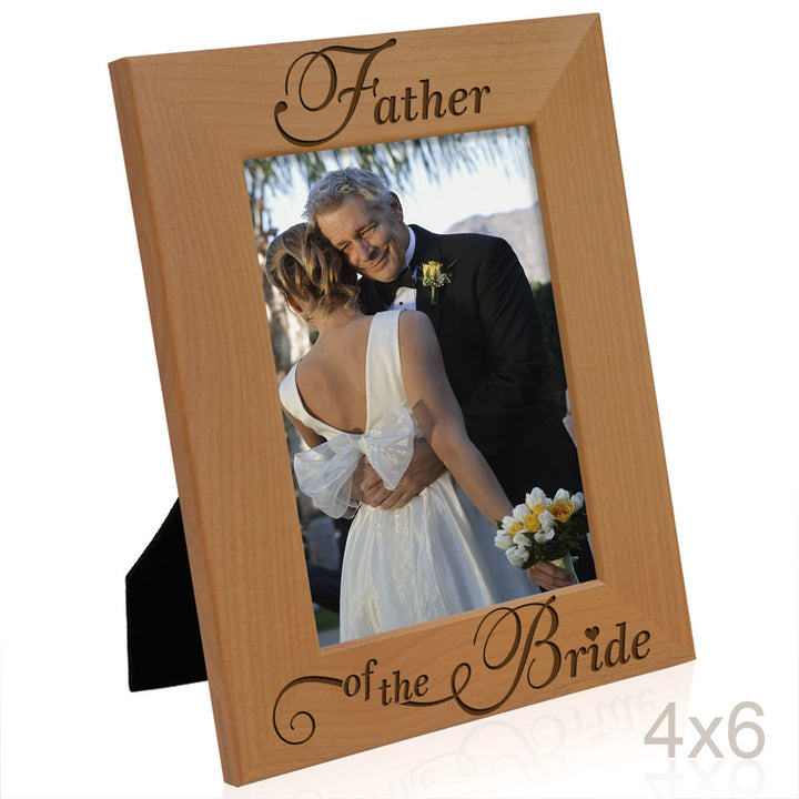 Father of the Bride Wood Frame, Father of the Groom Wood Frame