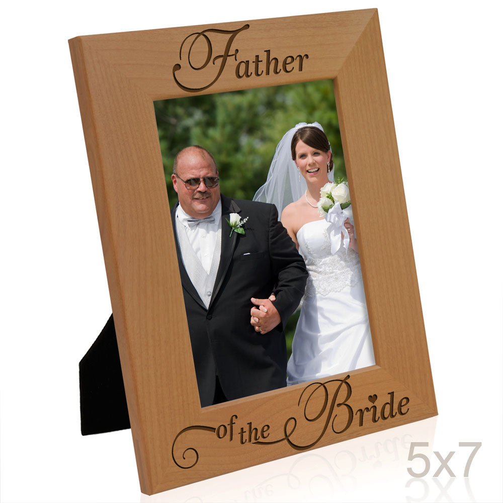 Father of the Bride Wood Frame, Father of the Groom Wood Frame