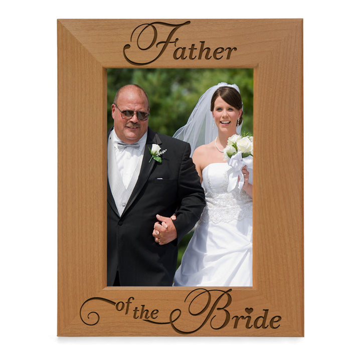 Father of the Bride Wood Frame, Father of the Groom Wood Frame