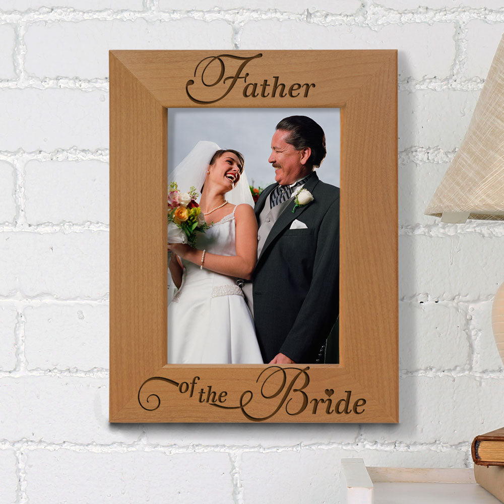 Father of the Bride Wood Frame, Father of the Groom Wood Frame