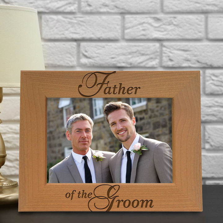 Father of the Bride Wood Frame, Father of the Groom Wood Frame