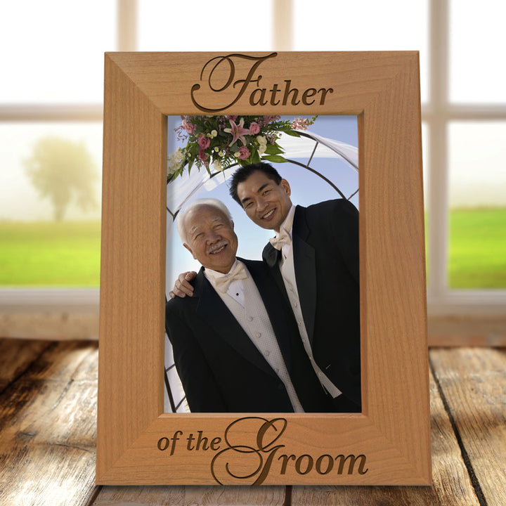 Father of the Bride Wood Frame, Father of the Groom Wood Frame