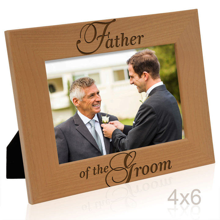 Father of the Bride Wood Frame, Father of the Groom Wood Frame