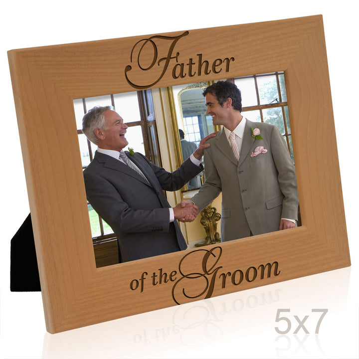 Father of the Bride Wood Frame, Father of the Groom Wood Frame