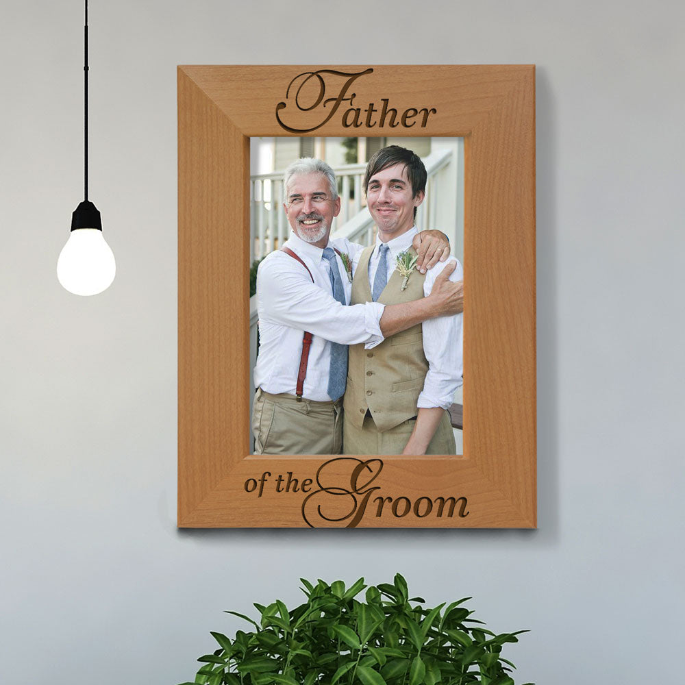 Father of the Bride Wood Frame, Father of the Groom Wood Frame