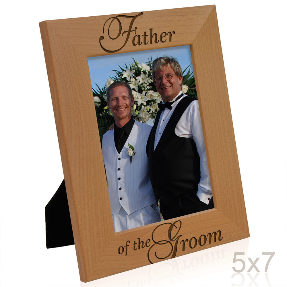 Father of the Bride Wood Frame, Father of the Groom Wood Frame