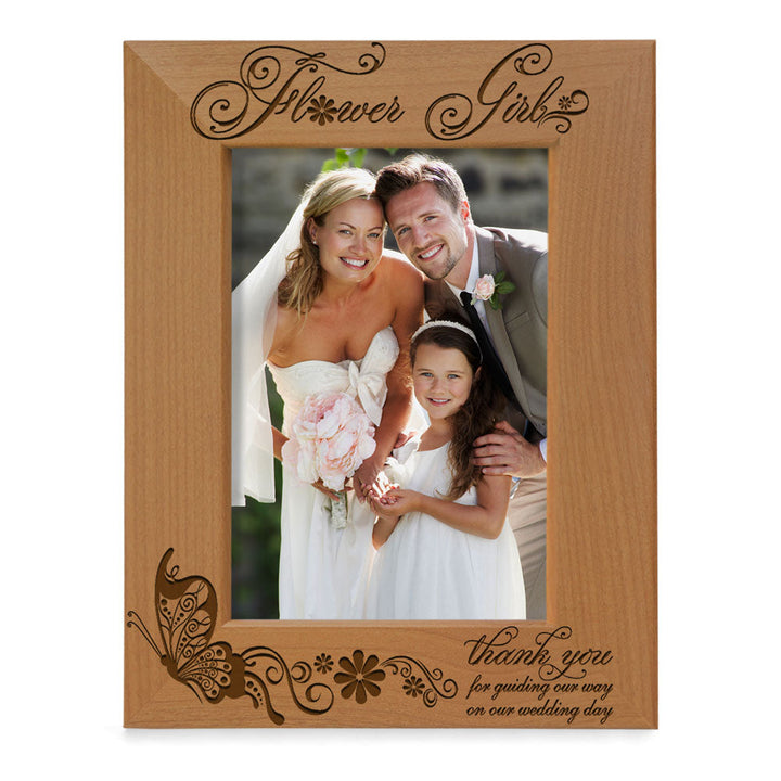 Flower Girl Wood Frame, Ring Bearer Wood Frame