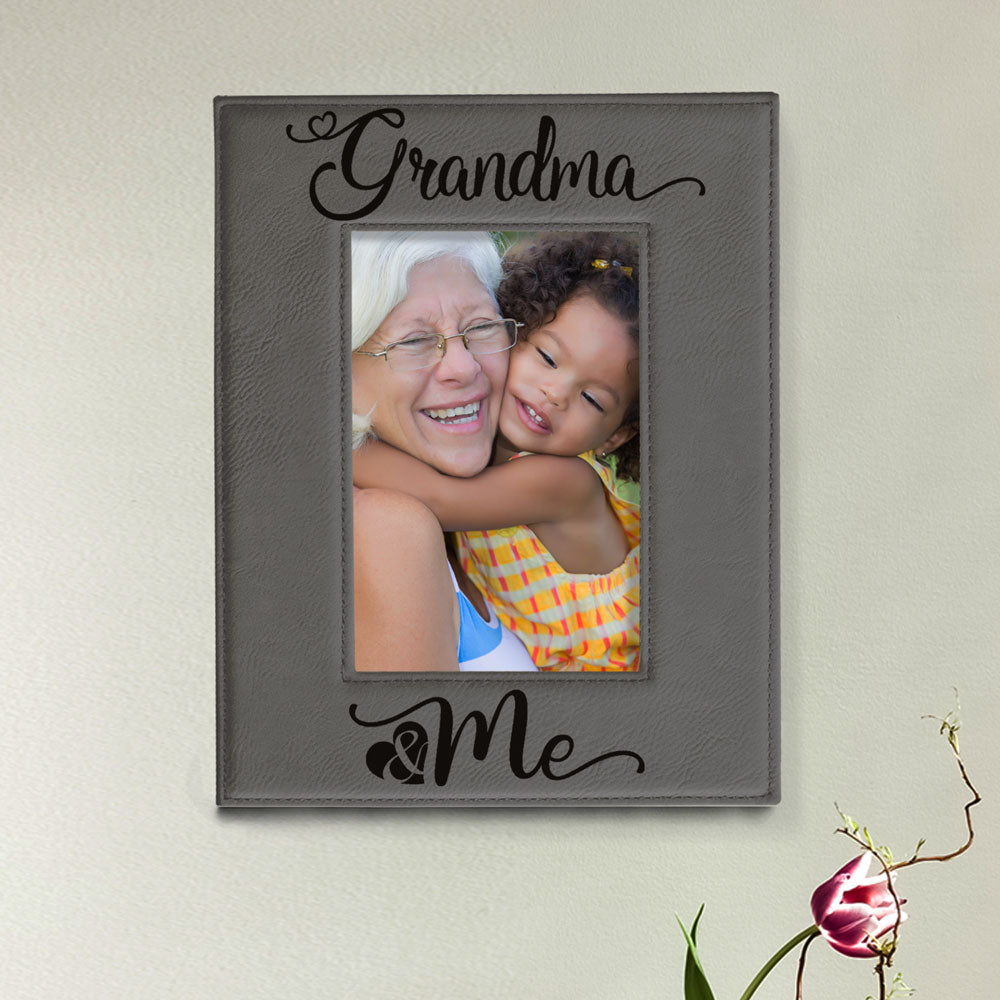 Grandma and Me Leather Frame