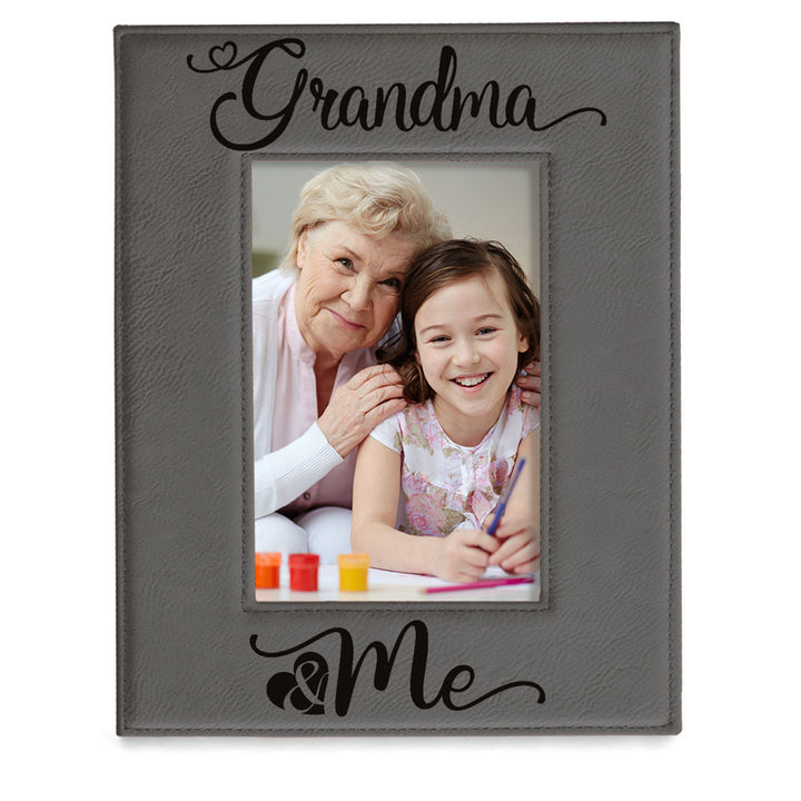 Grandma and Me Leather Frame