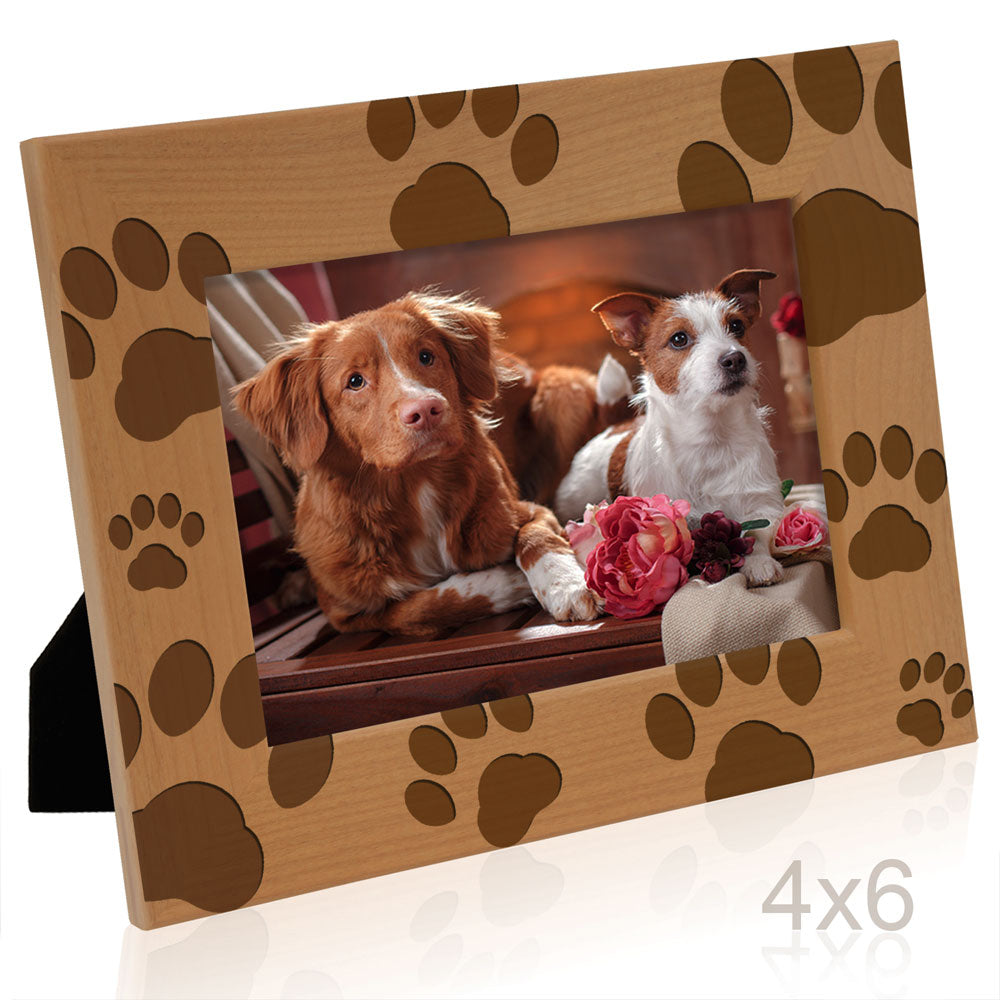 Paws Dog Wood Frame