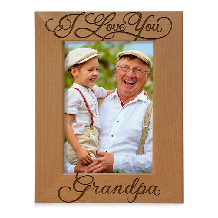 I Love You Grandpa  & Me Wood Frame