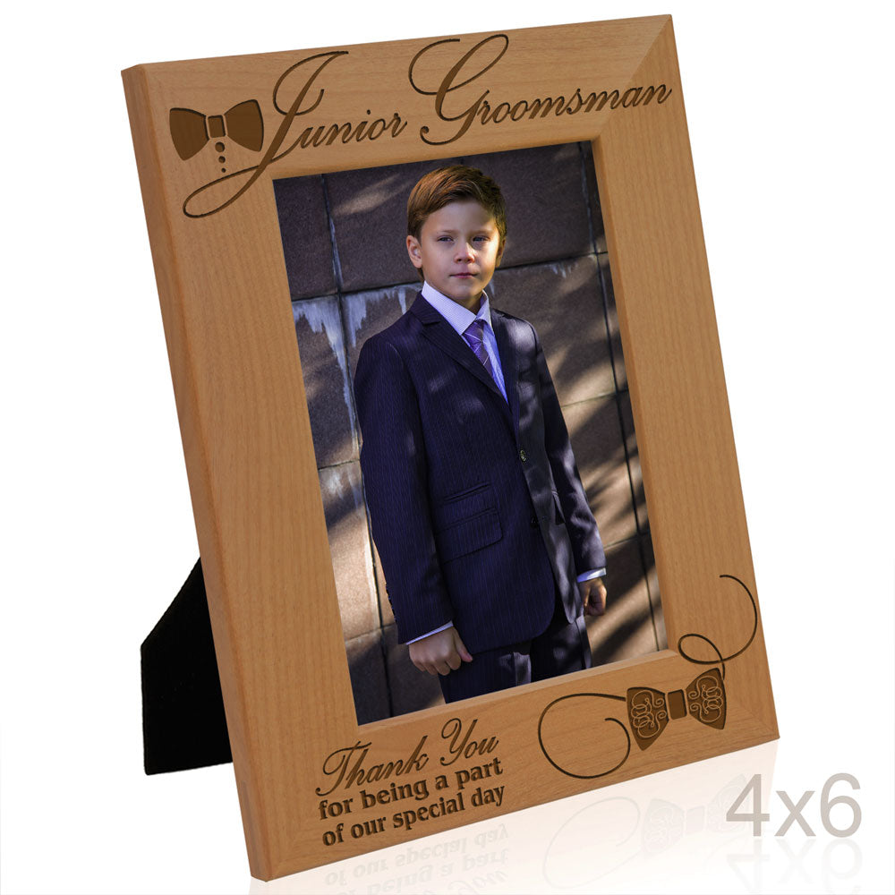 Junior Bridesmaid Wood Frame, Junior Groomsman Wood Frame