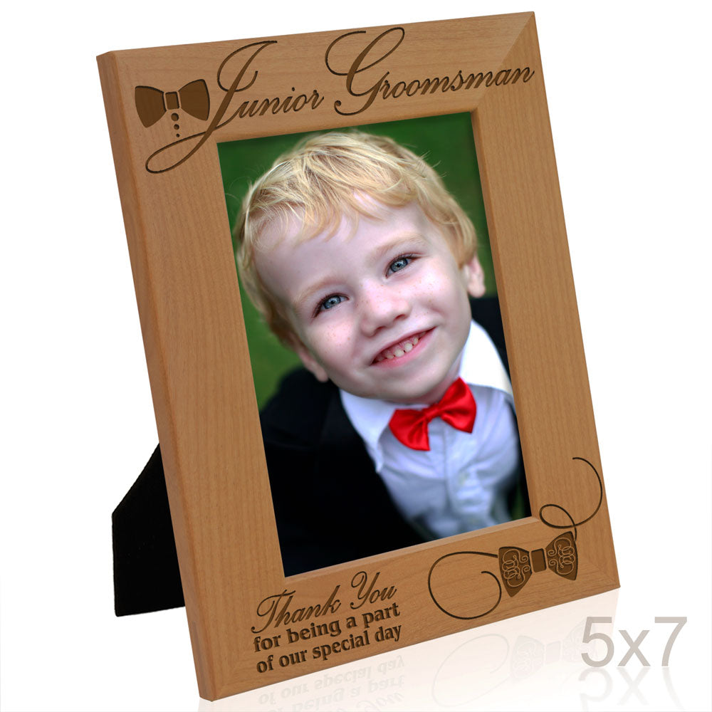 Junior Bridesmaid Wood Frame, Junior Groomsman Wood Frame