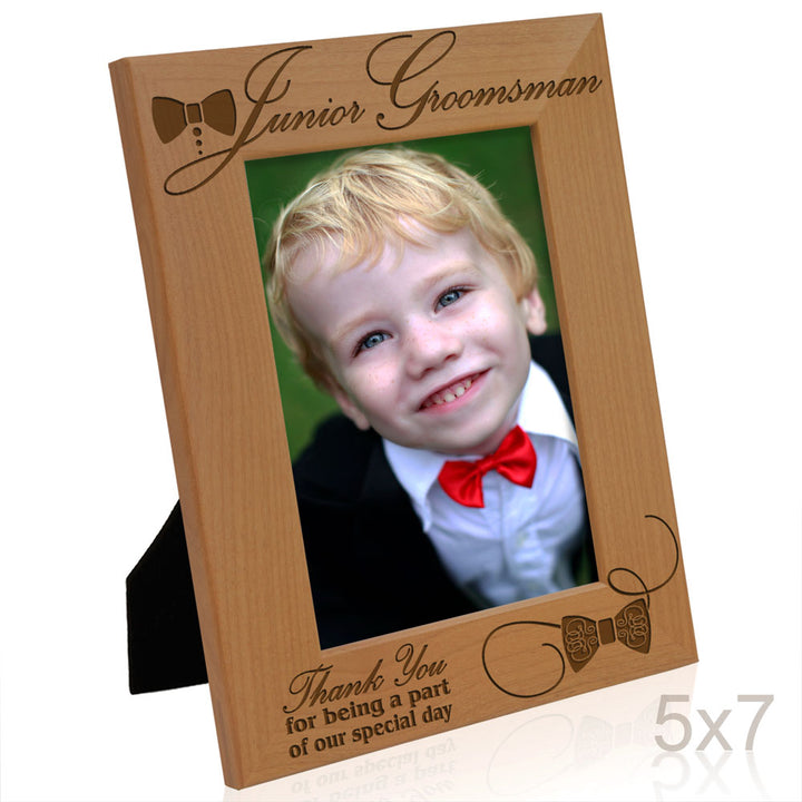 Junior Bridesmaid Wood Frame, Junior Groomsman Wood Frame