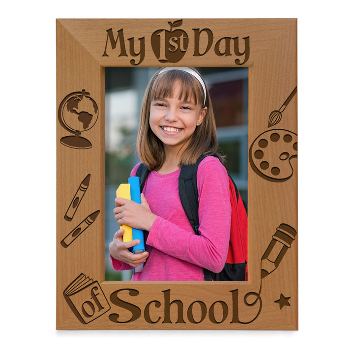 My First Day of School Wood Frame