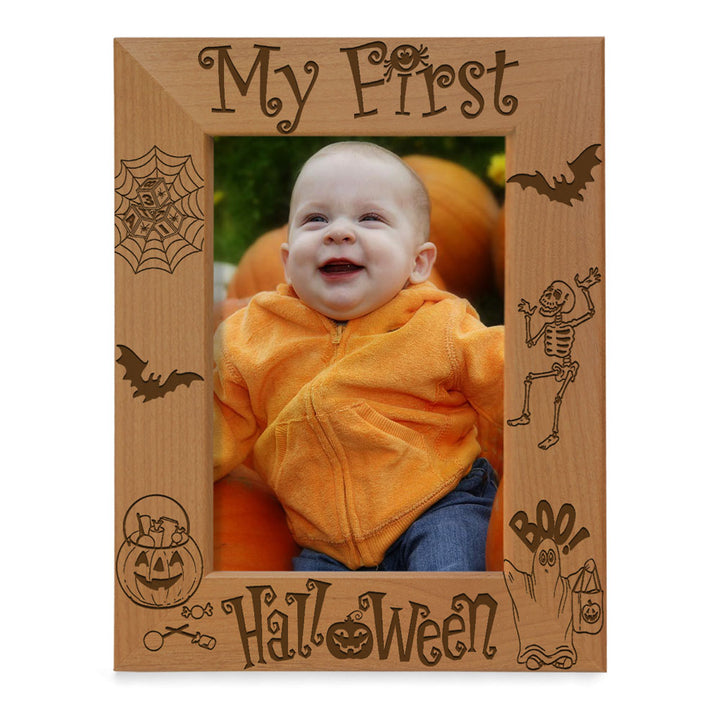 My First Halloween Wood Frame