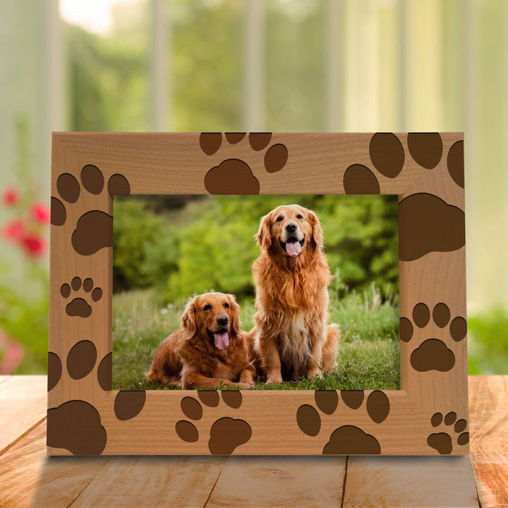 Paws Dog Wood Frame