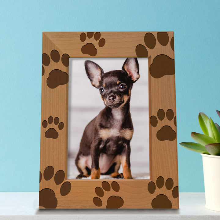 Paws Dog Wood Frame