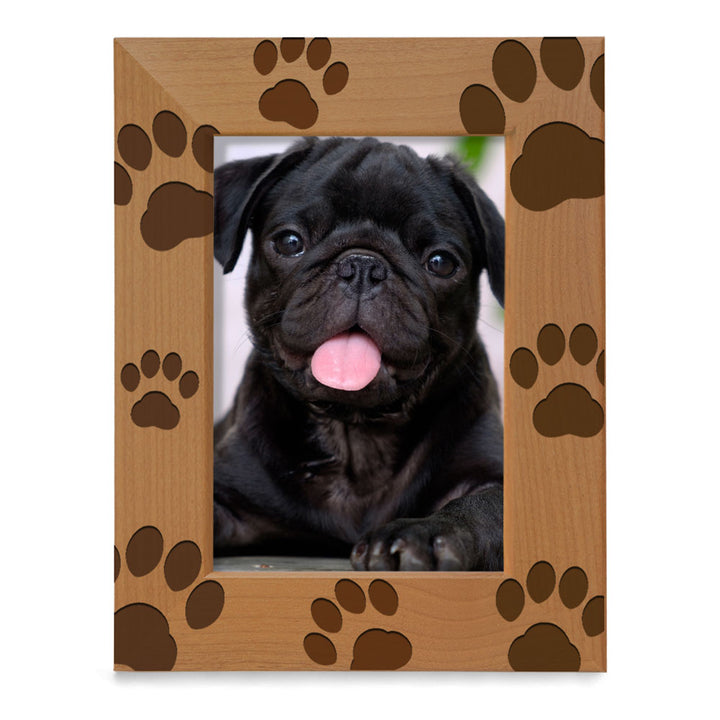 Paws Dog Wood Frame