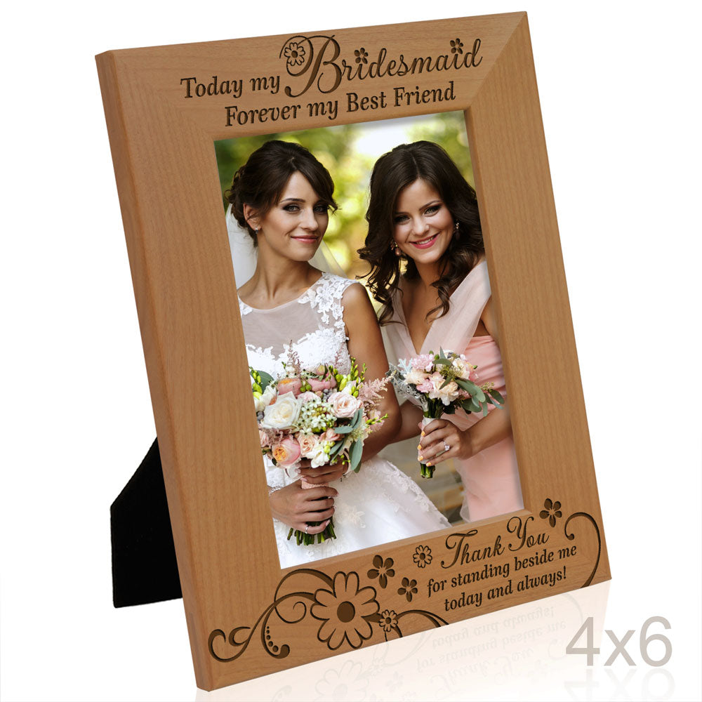 Bridesmaid Forever my Best Friend Wood Frame, Bridesmaid Forever my Sister Wood Frame