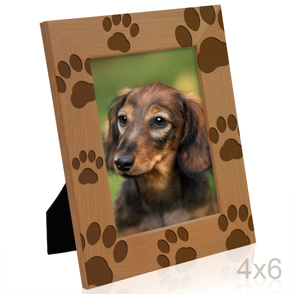 Paws Dog Wood Frame