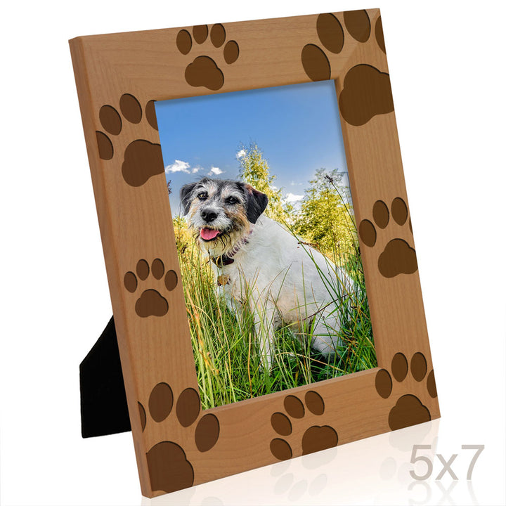 Paws Dog Wood Frame