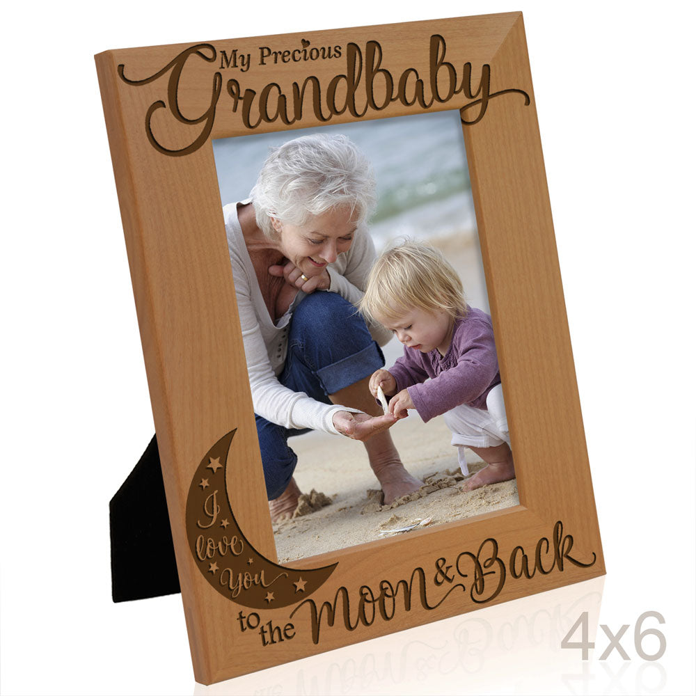 Grandbaby I Love You To The Moon Back Wood Frame