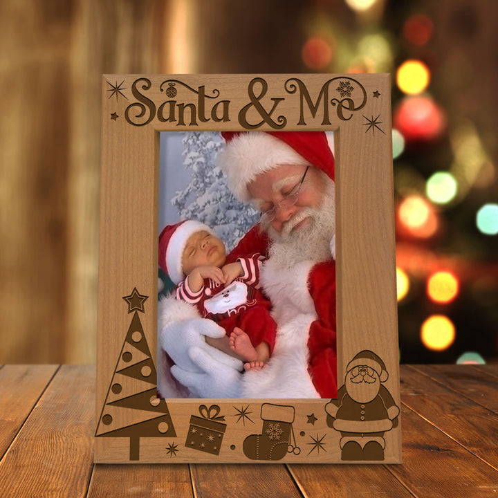 Santa and Me Wood Frame