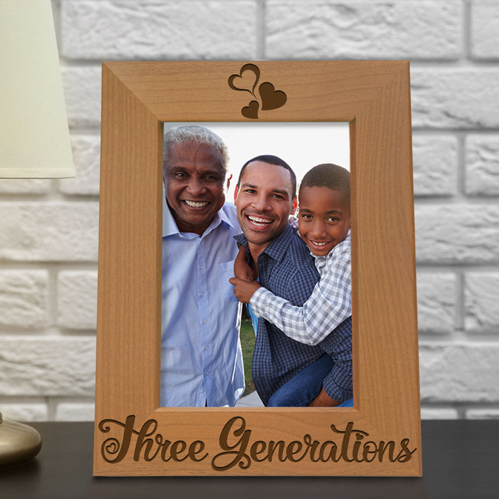 Three Generations One Family Wood Frame