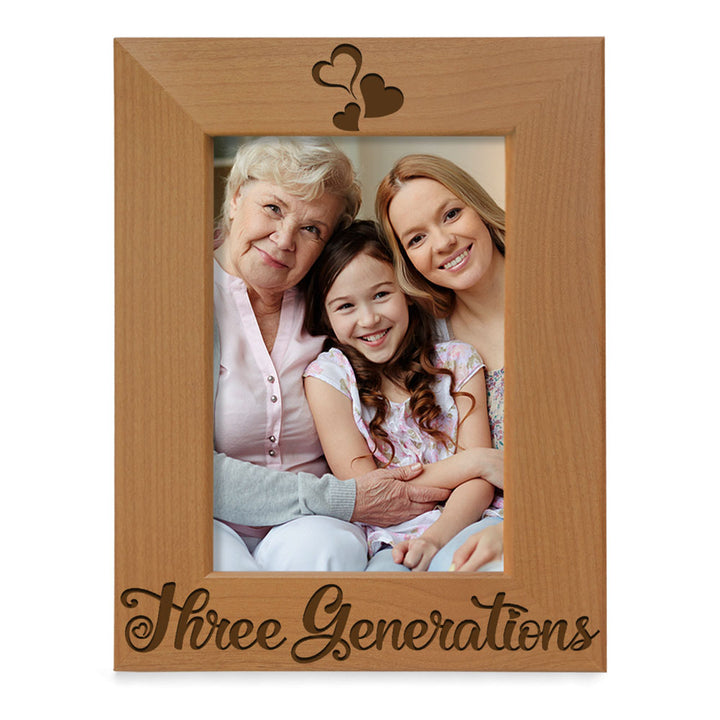 Three Generations One Family Wood Frame