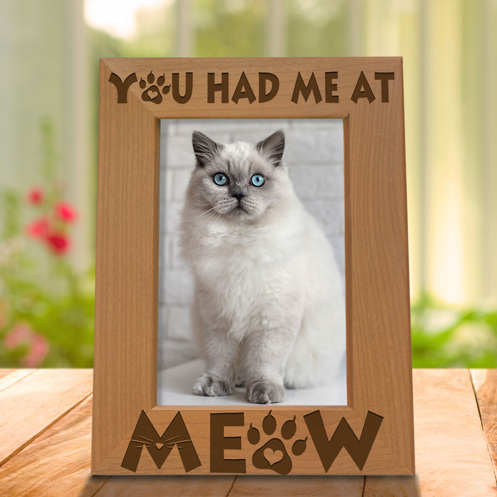 You Had Me at Meow Wood Frame