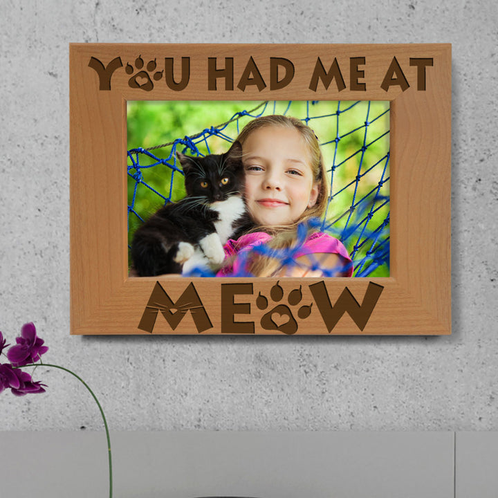 You Had Me at Meow Wood Frame