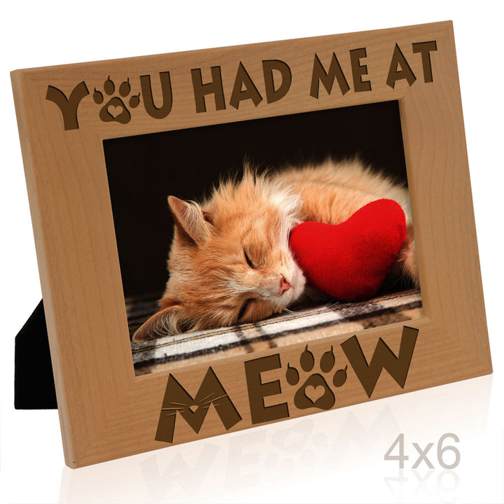 You Had Me at Meow Wood Frame